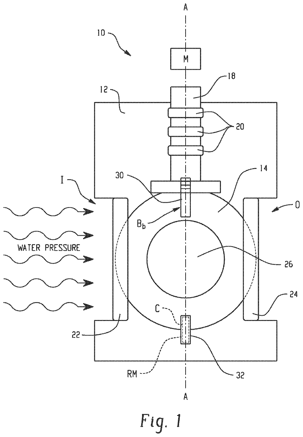 Low torque residential water shutoff valve