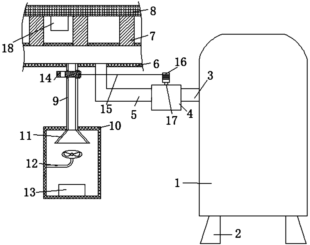 Intelligent temperature control device for area heating