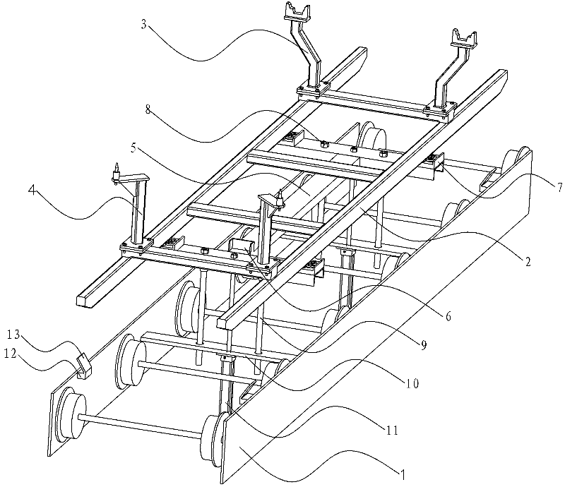 Automobile body conveying device
