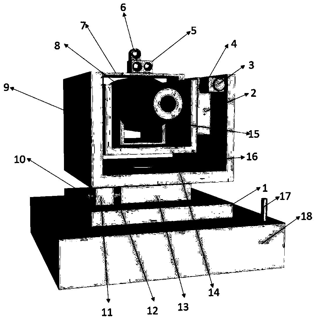 Scanning visualization device used for finding gamma source item hotspot in space