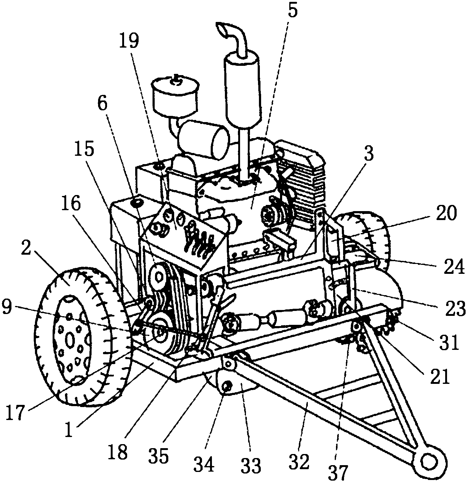 Road surface milling machine