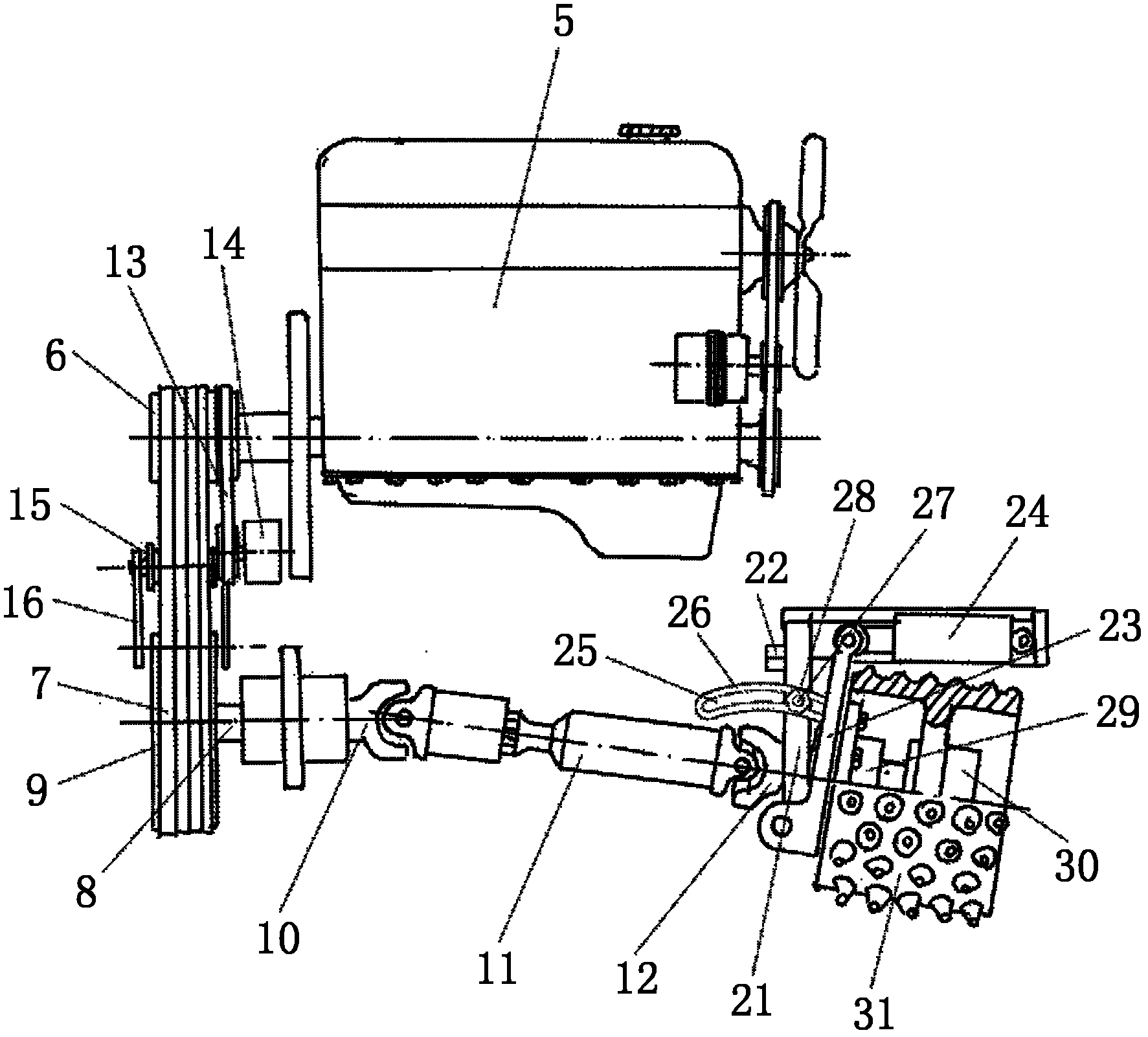 Road surface milling machine