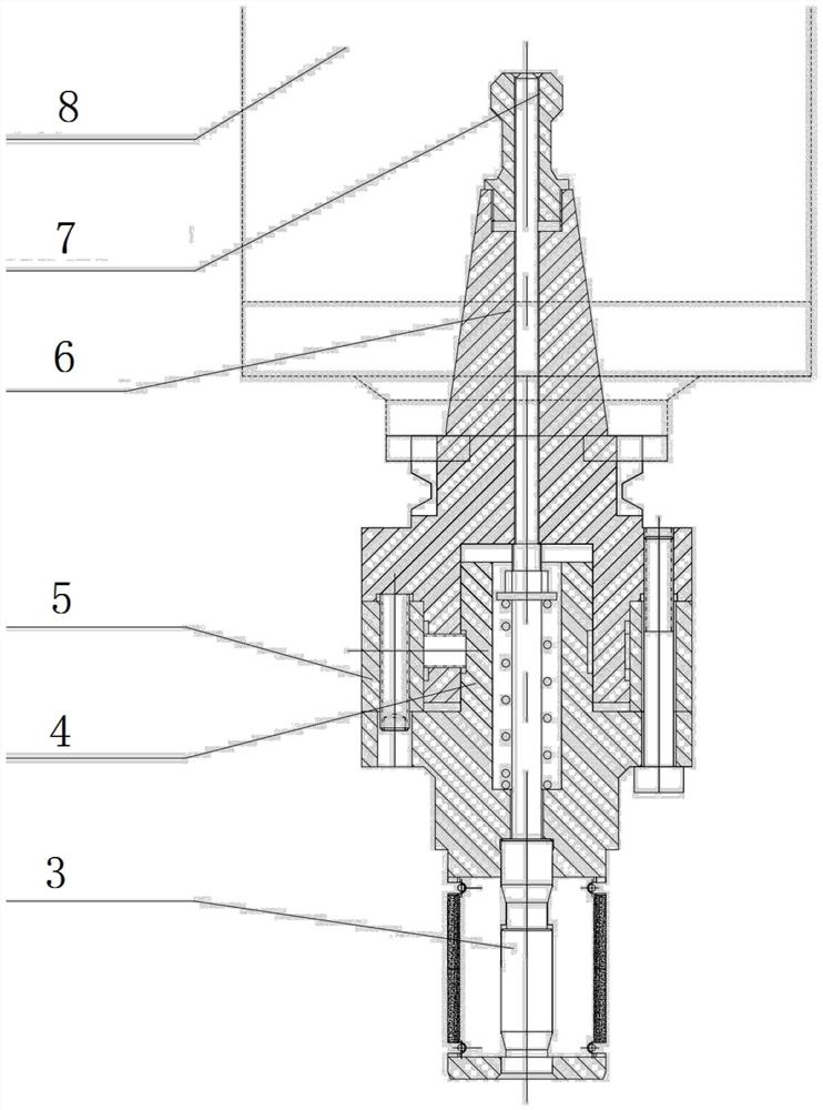 Replaceable knife handle type automatic expansion correcting head structure