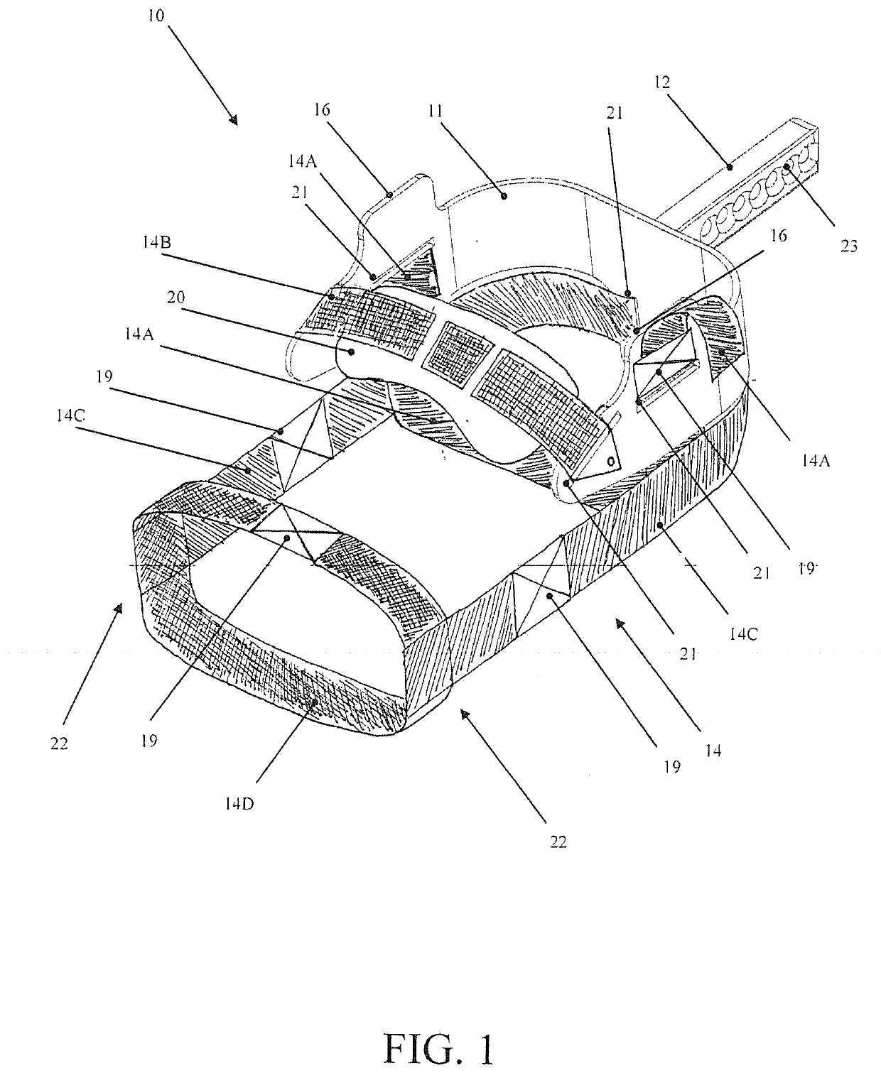 System for rehabilitating the walk and weight supporting device for such