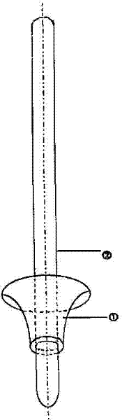 Vena cava cannula with umbrella-shaped ring