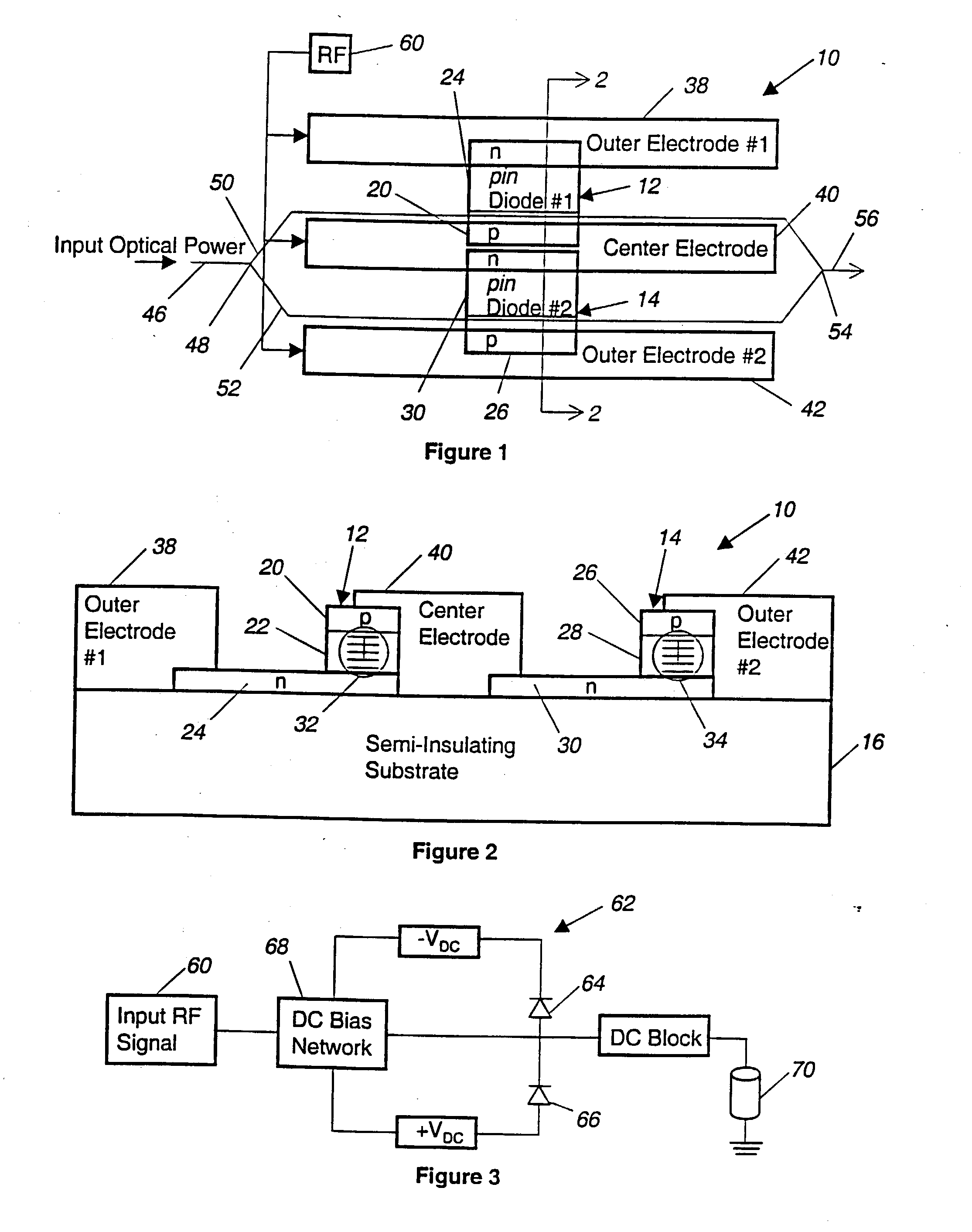 Single-electrode push-pull configuration for semiconductor PIN modulators