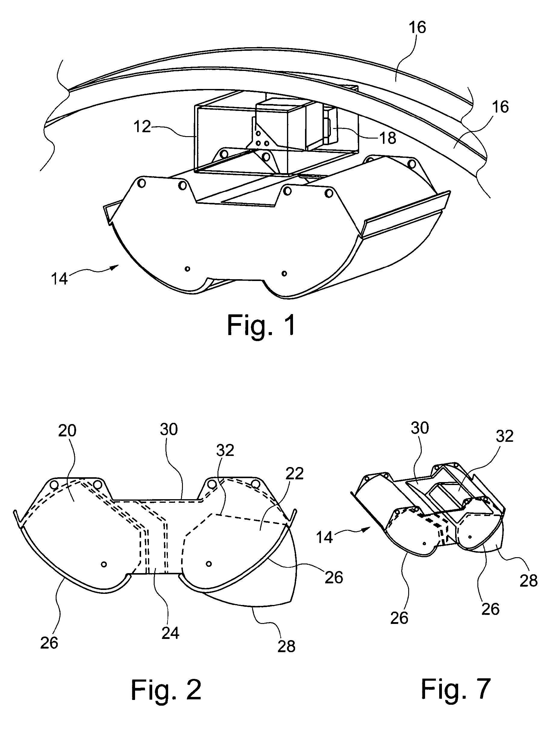 Pivoting equipment carrier in combination with a modified luggage rack