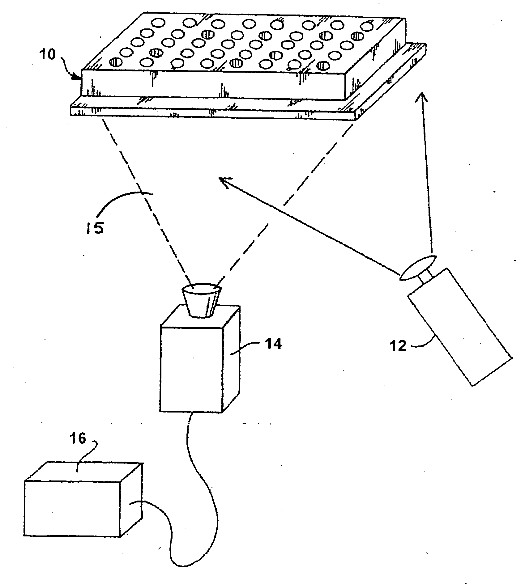 Reflective optic system for imaging microplate readers