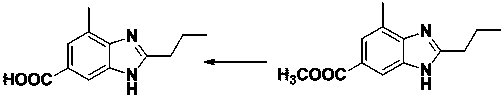 Preparation method of telmisartan intermediate