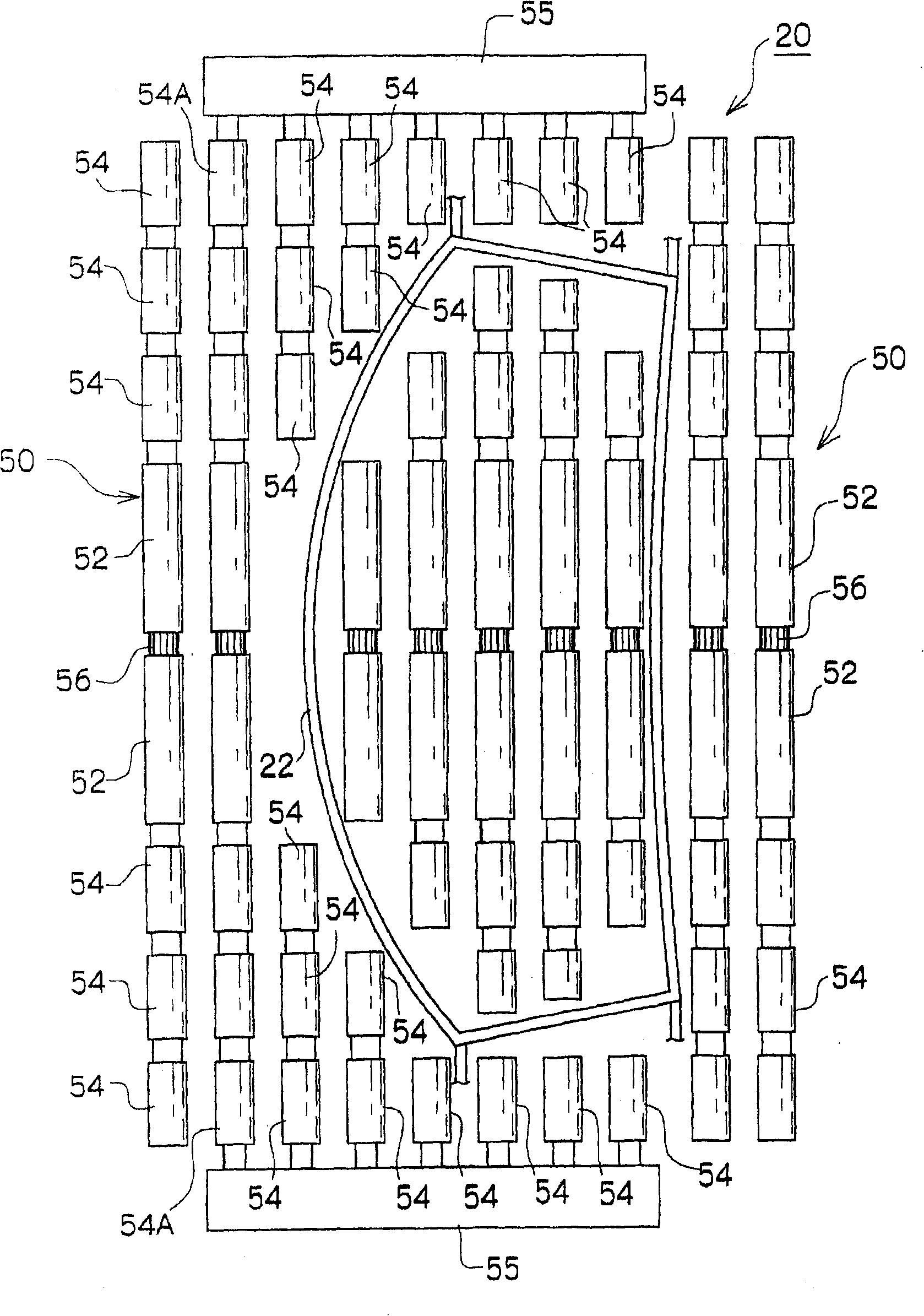 Bending apparatus, bending method and curved roller for a glass sheet