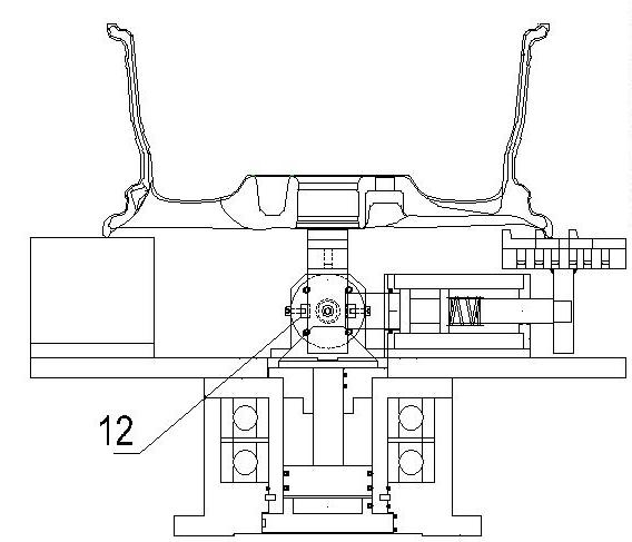 Wheel radial positioning device