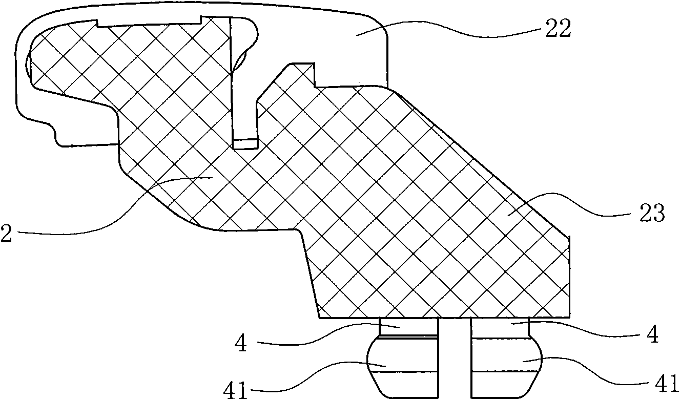Assembled buckle structure