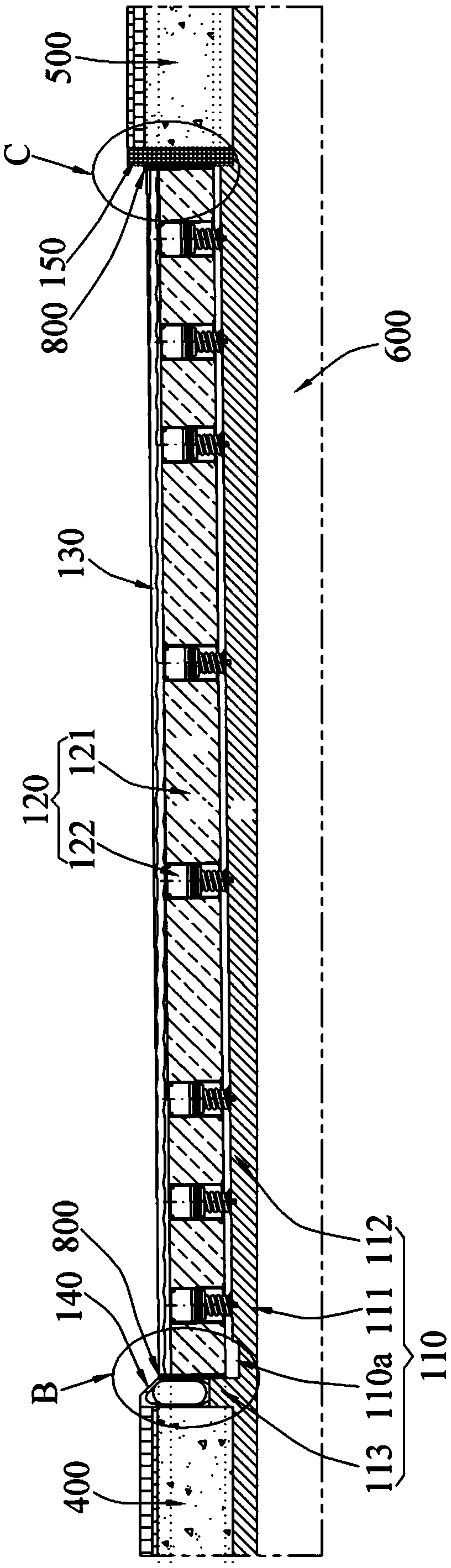Road vibration isolation system for preventing underground spatial structure vibration and construction method thereof