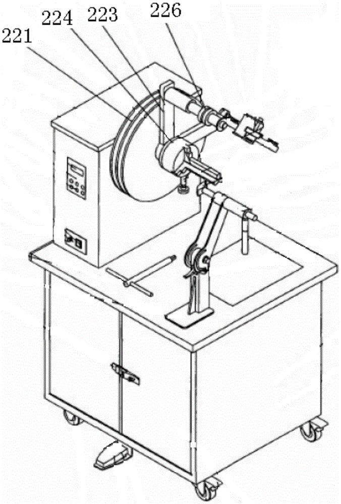 Fire hose fastening machine