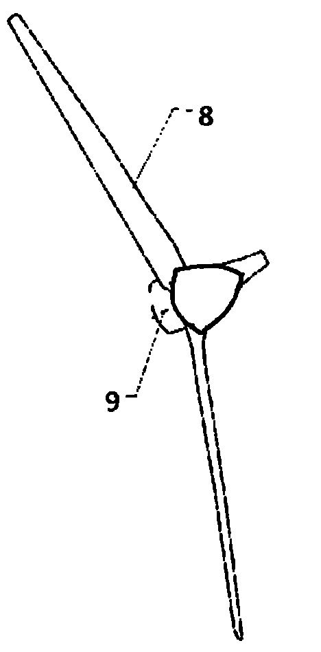 Serial-type mooring ball-carrying wind driven power generation device