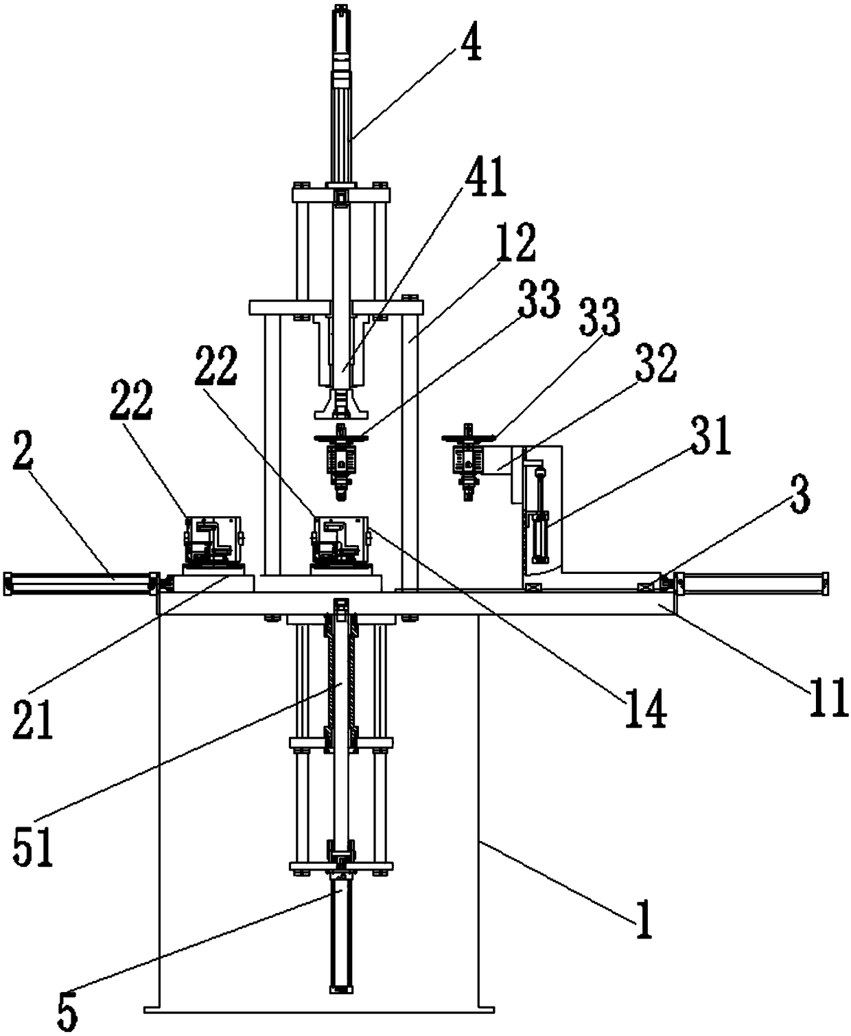 A vertical motor assembly apparatus and a motor assembly method
