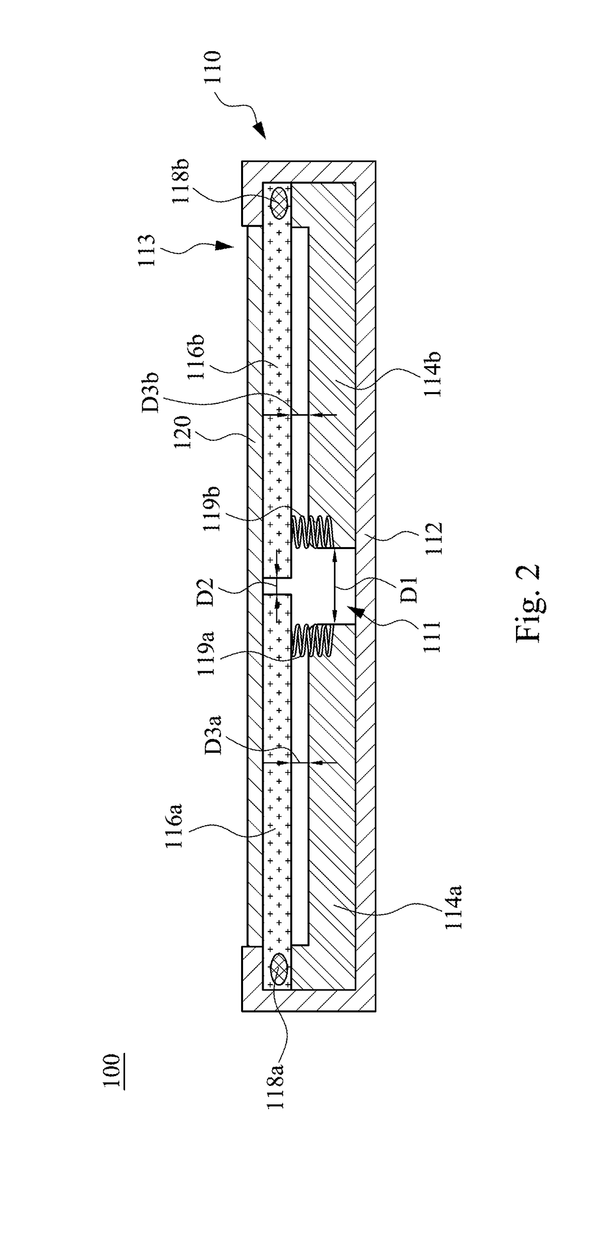 Foldable display device and holding structure thereof