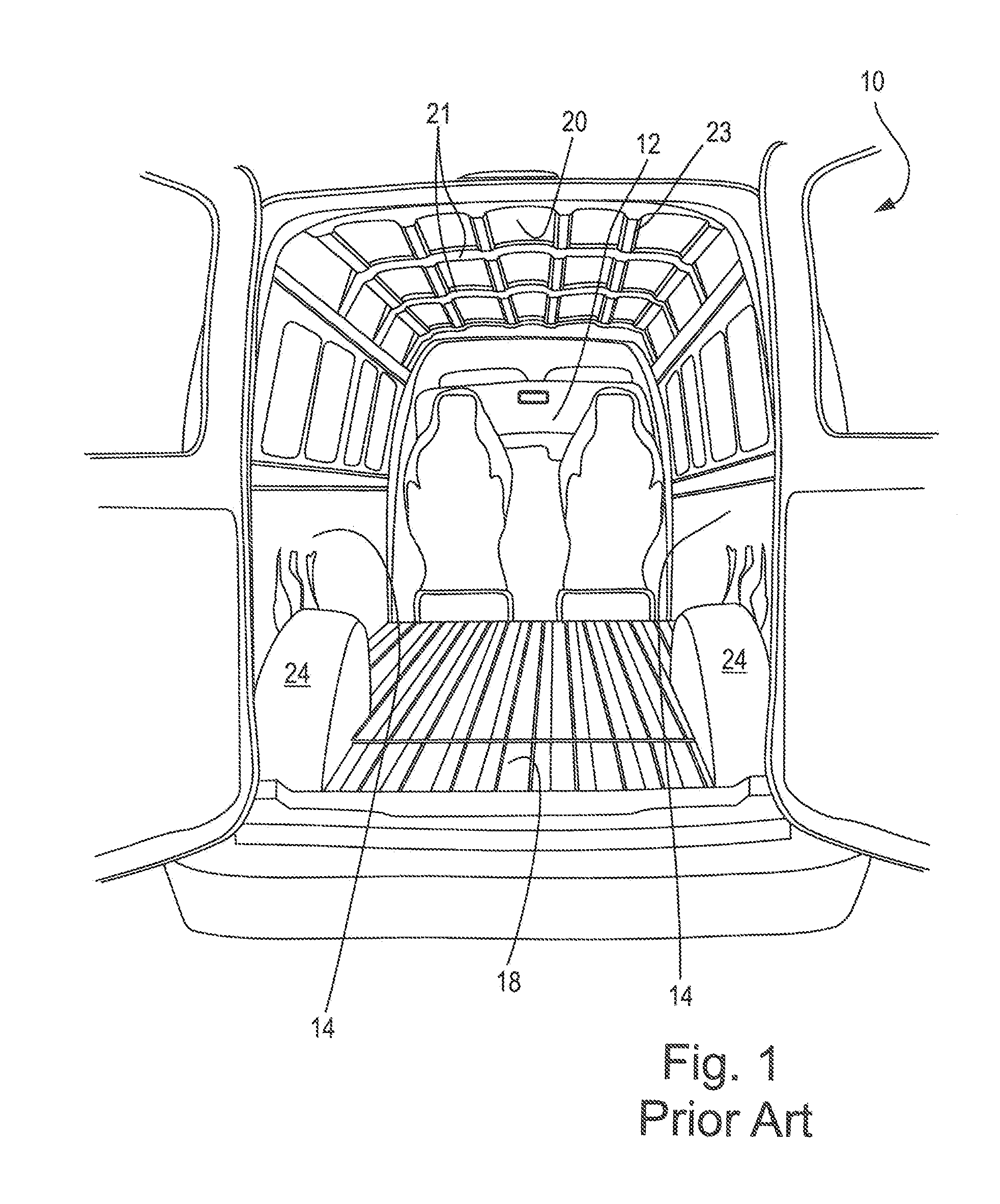 Wall and Roof Liner for Installation in a Cargo Vehicle