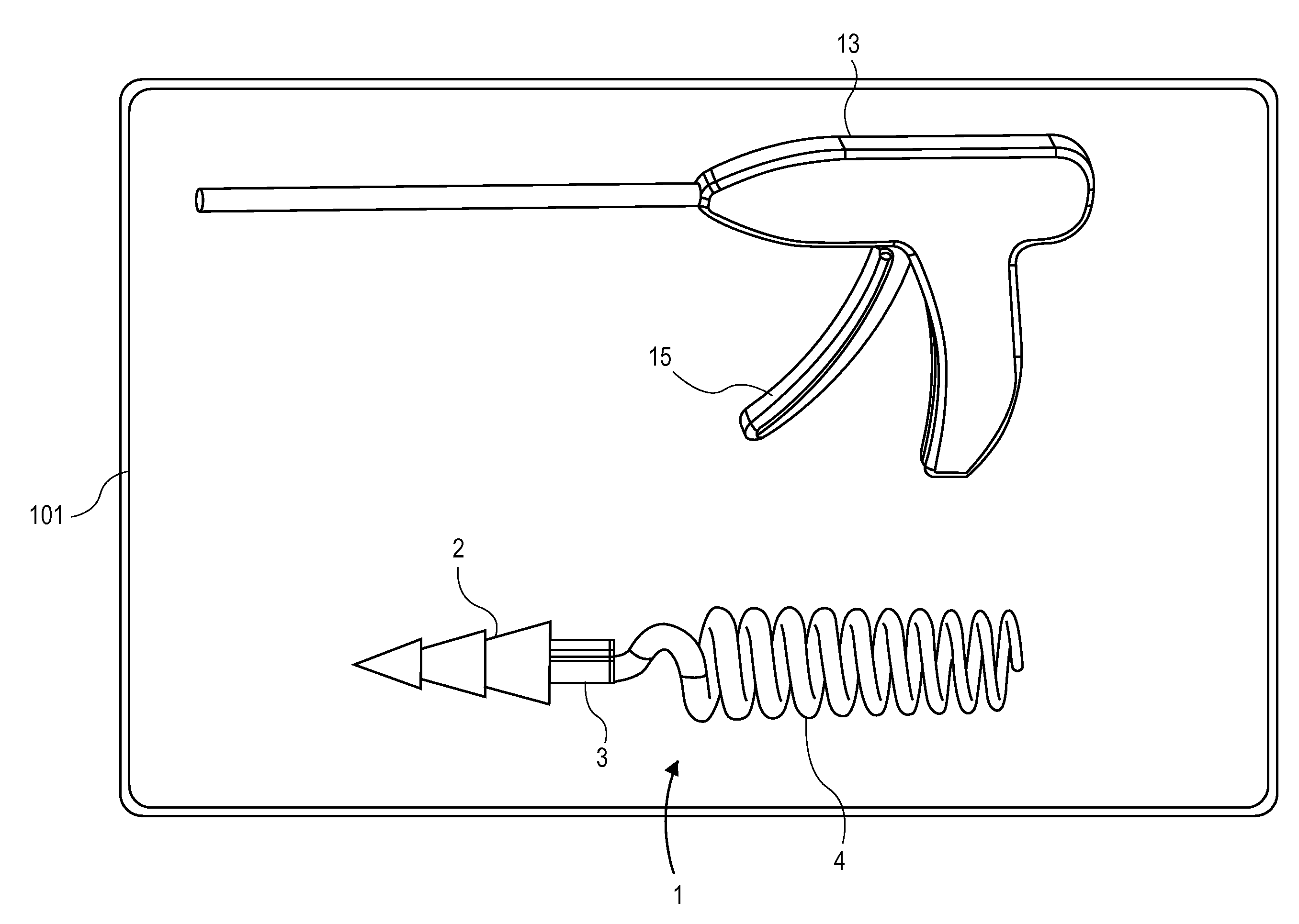 Implantable medicament delivery device and delivery tool and method for use therewith