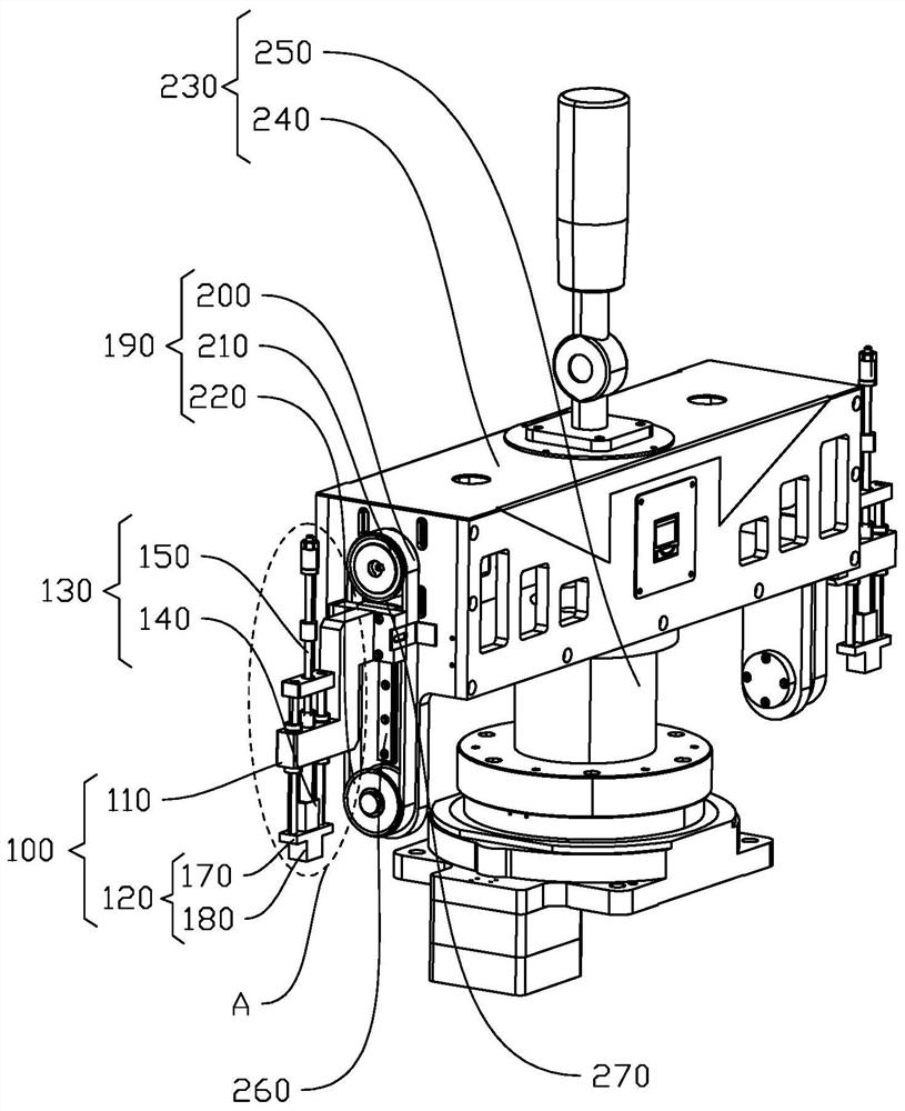 Transfer device and automatic transfer arrangement machine