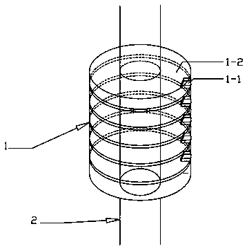 A frequency control device for wind turbines based on Karman vortex street principle