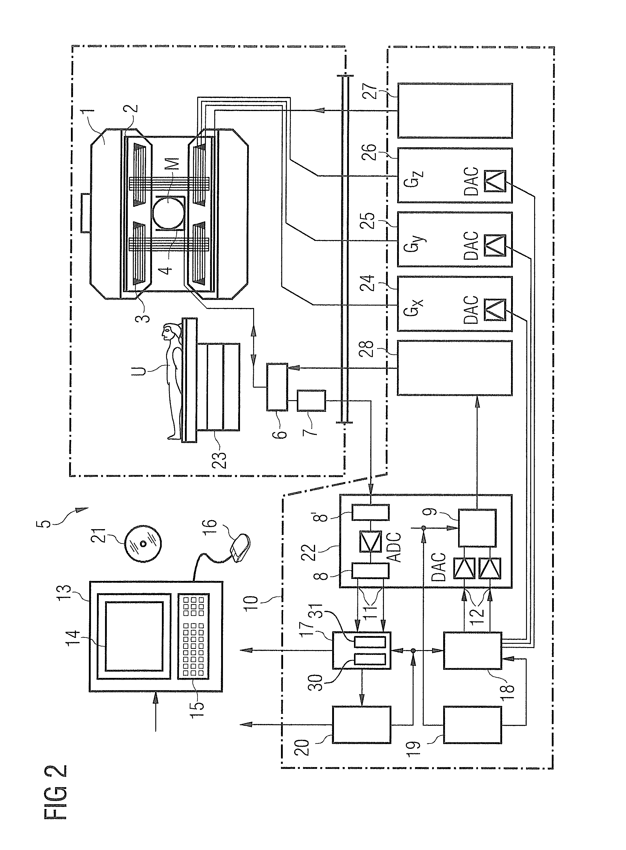 Method and apparatus for correction of artifacts in magnetic resonance images