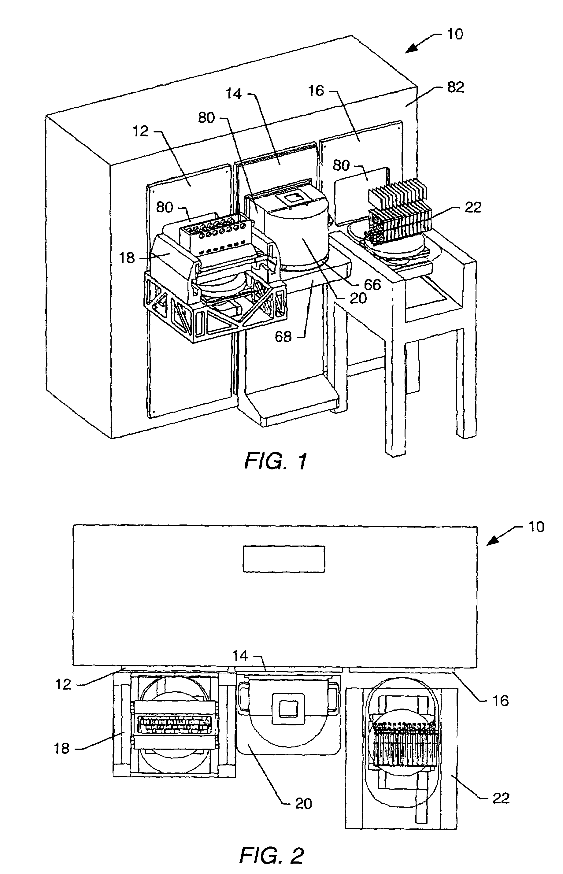 Method of interfacing ancillary equipment to FIMS processing stations