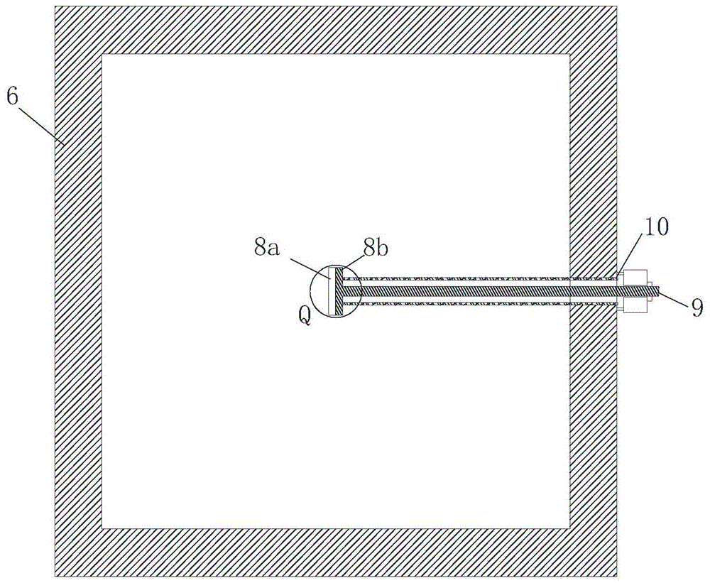 Semi-rigid base asphalt pavement reflection crack testing device