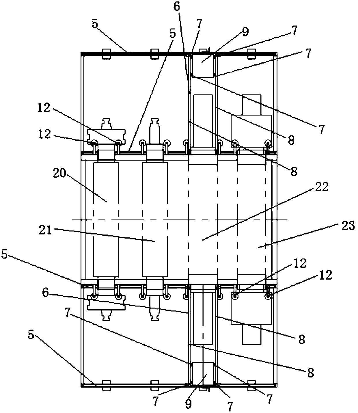 Auxiliary equipment for bearing block dismounting and mounting and dismounting and mounting method of auxiliary equipment
