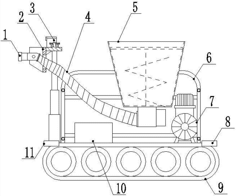 Intelligent building spraying machine