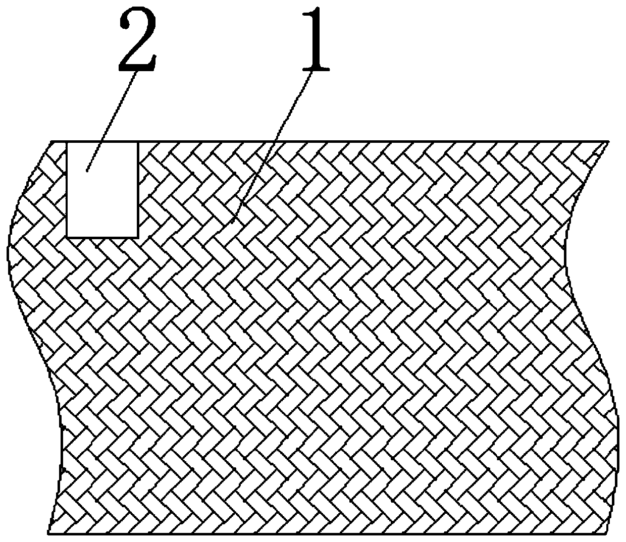 Moss crepe fabric with high gas permeability