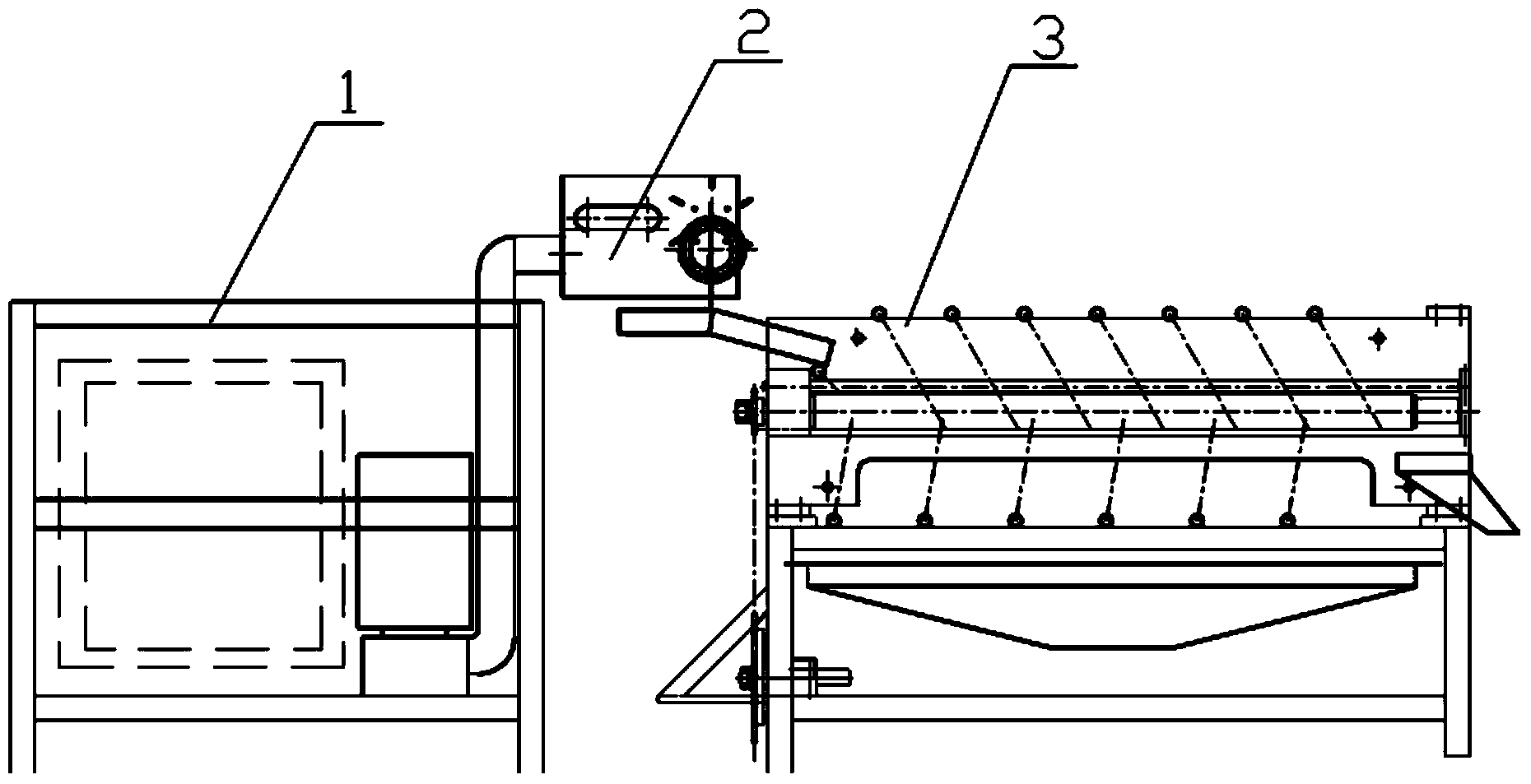 Euphausia superba shelling device