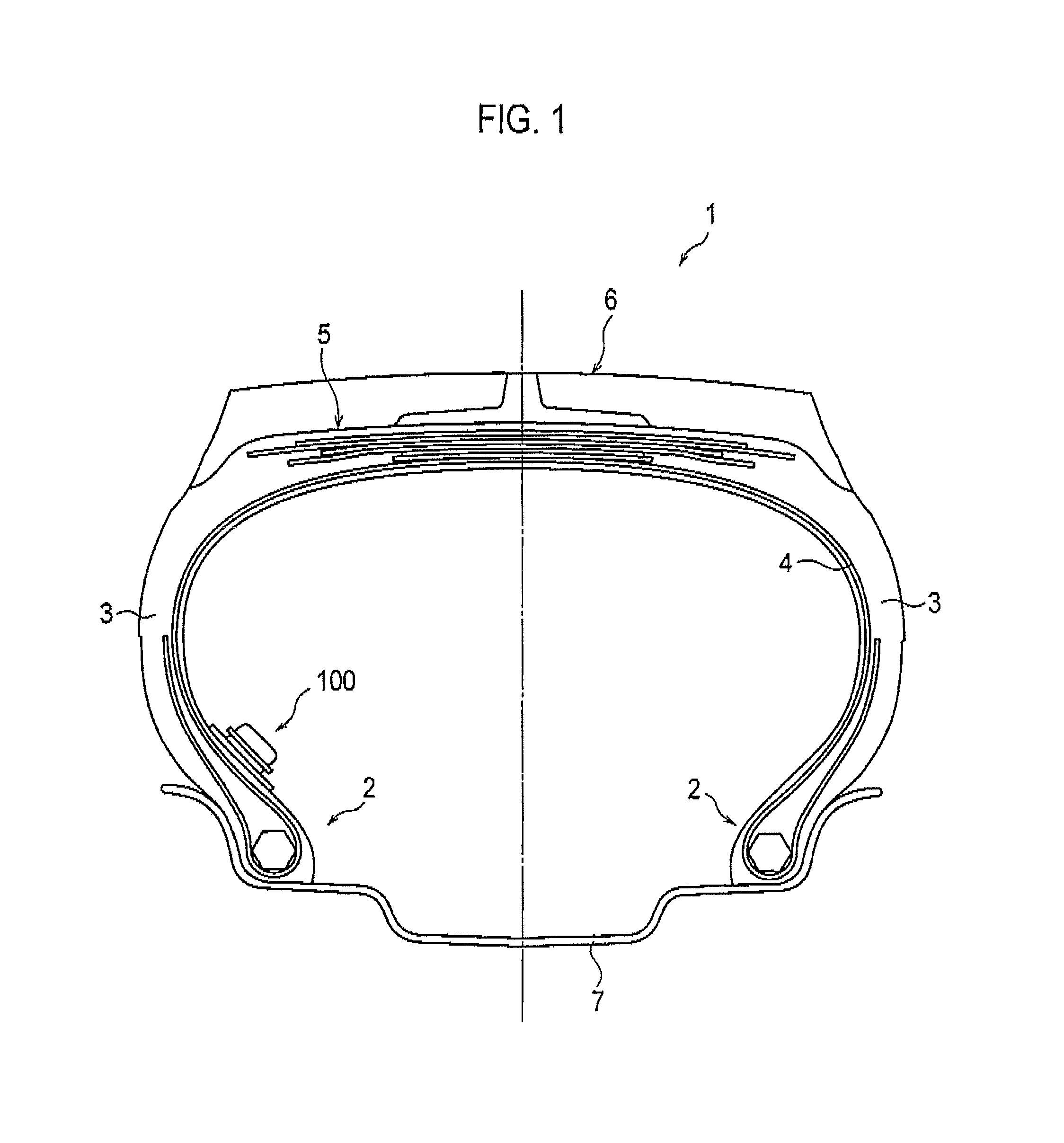 Device for acquiring information regarding the inside of a tire