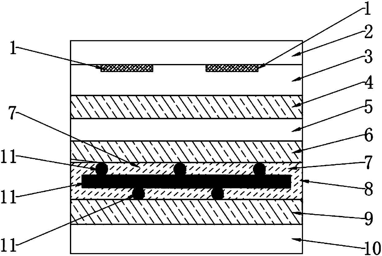 Vacuum skin packaging film and cross-linking treatment method thereof