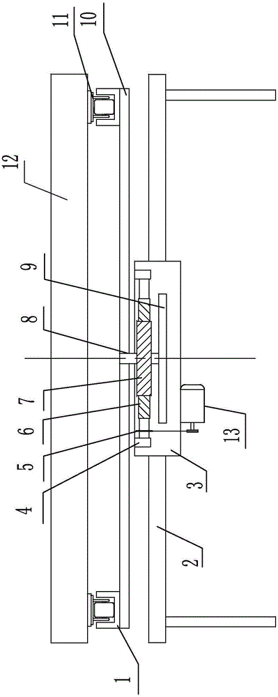Working rotary table of sponge horizontal cutting machine