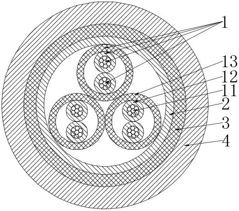 Fireproof type computer signal data cable and manufacturing method therefor