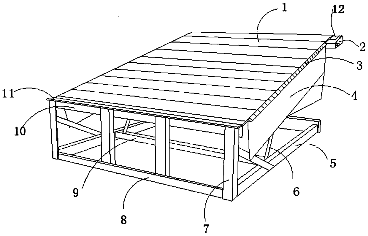 An extendable cargo automatic unloading device