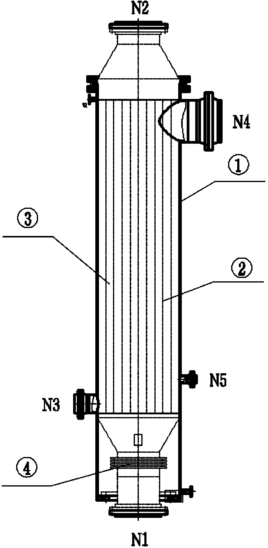 Vertical condenser