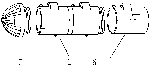 Combined type portable hydroelectric power generation device