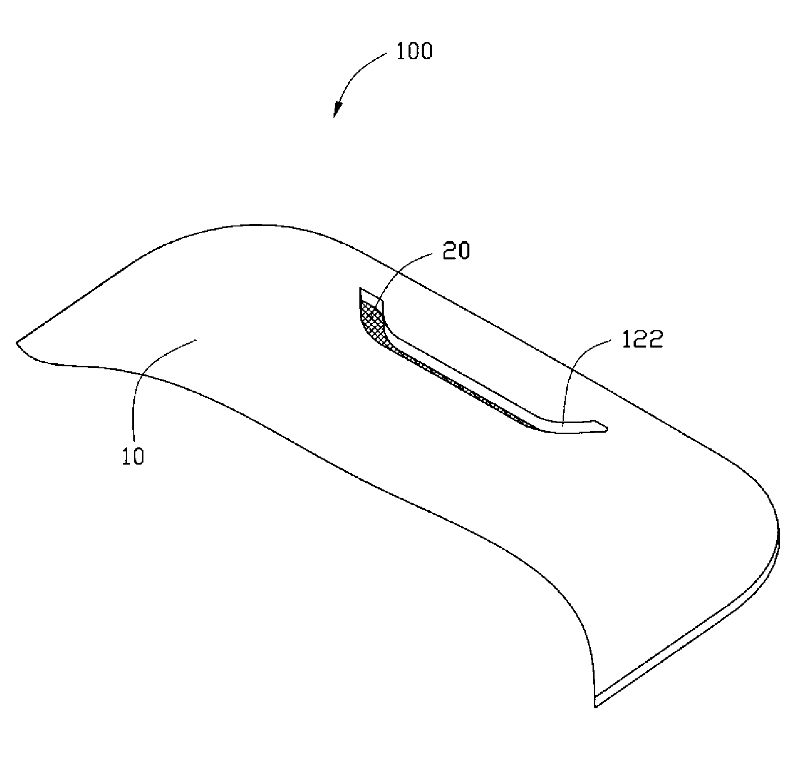 Telephone receiver structure of electronic device