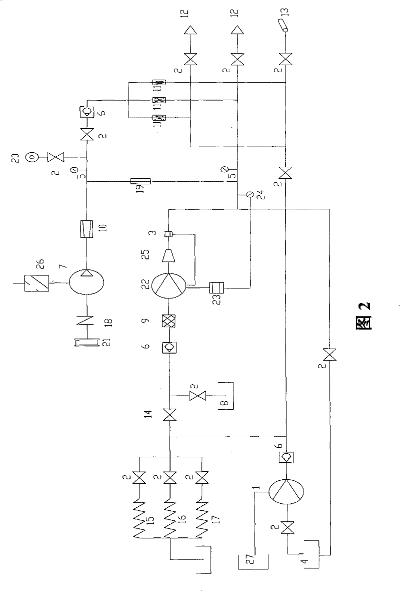 Vehicular compressed air foam fire-extinguishing system