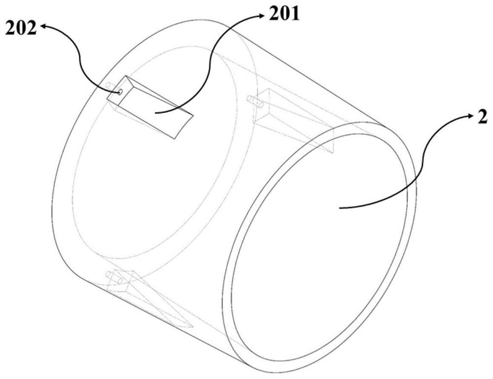 Flexible vertical pipe bending reinforcer with rubber protective sleeve connector