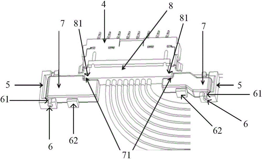 Auxiliary positioning mechanism of connector, connector seat body and terminal equipment