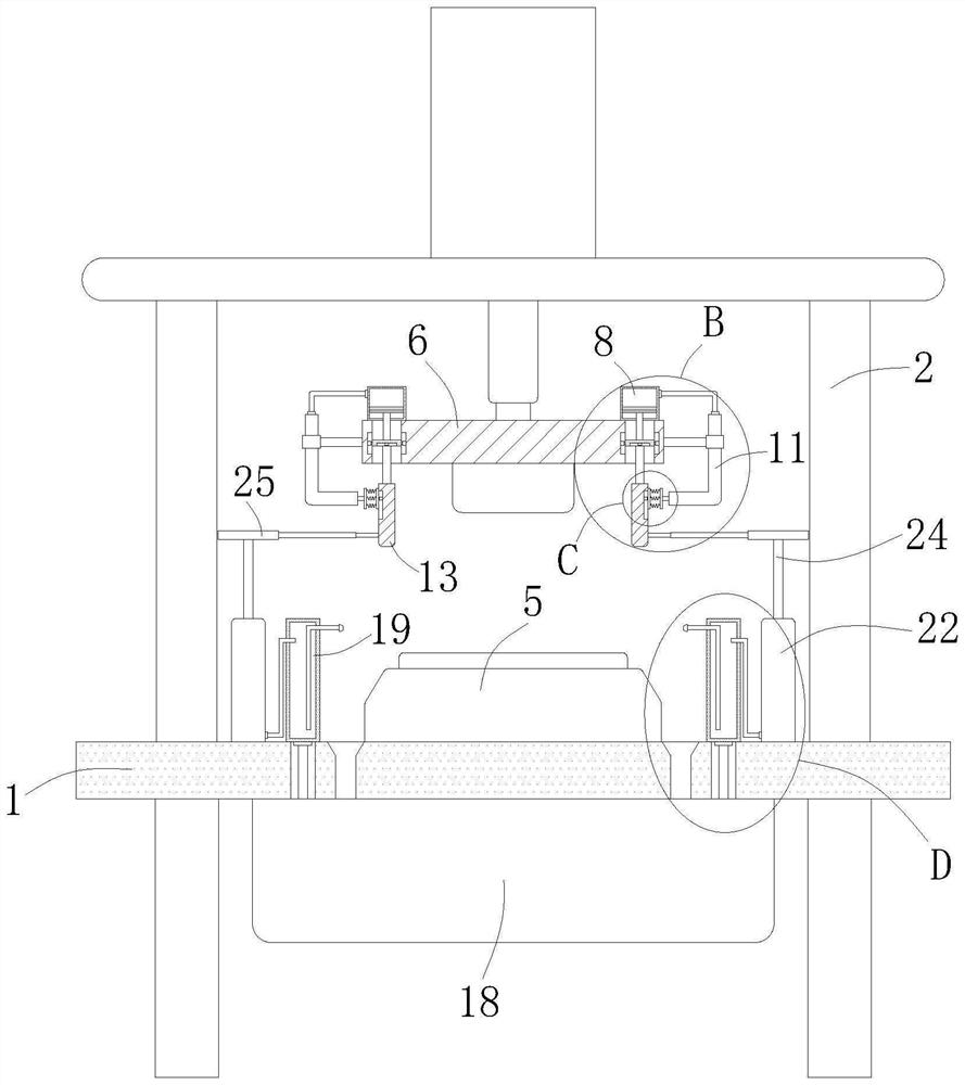 Single-punch multi-die sheet metal part stamping machining automatic line