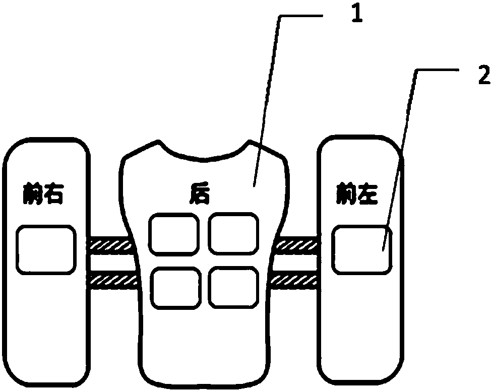 Cooling clothing of complex structure