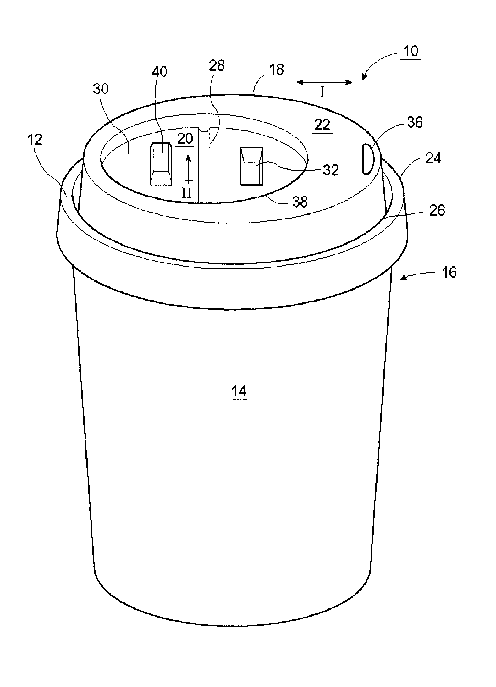 Disposable cup lid with condiment tab