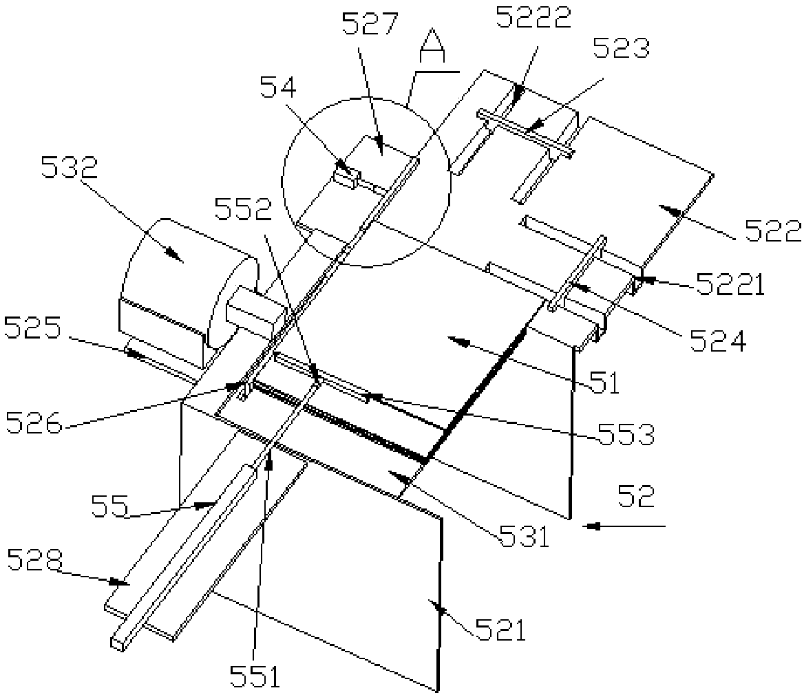 Floor tile fitting device with tile supply function