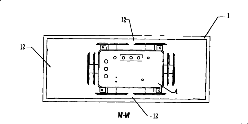 Heat dissipation system of underground box type transformer