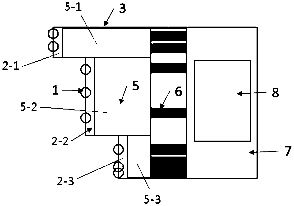 Open type soft rock heading machine forepoling system and application method thereof