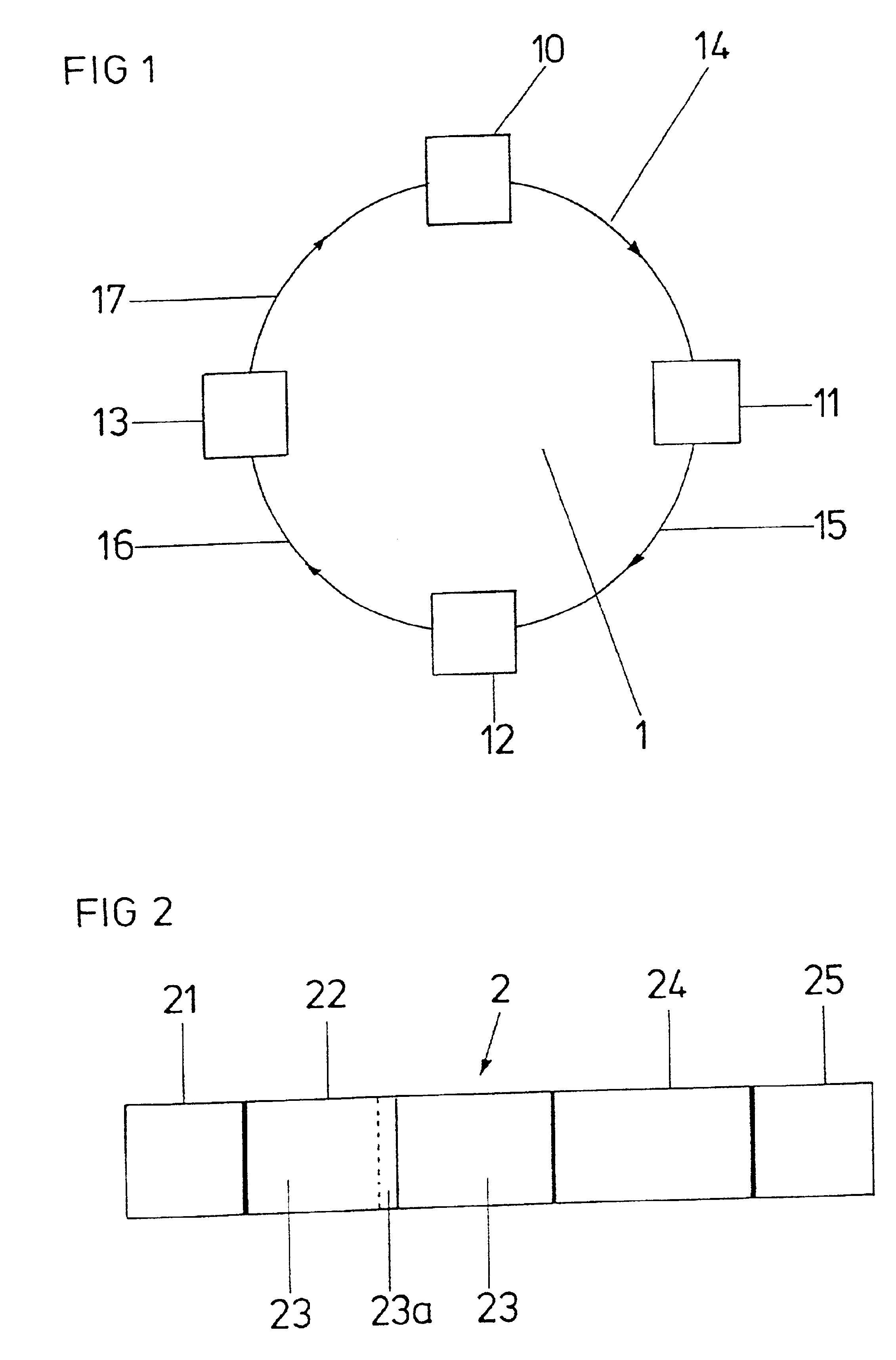 Method of data transmission in a communication network with a ring configuration